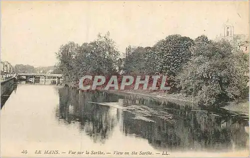 Cartes postales le Mans Vue sur la Sarthe