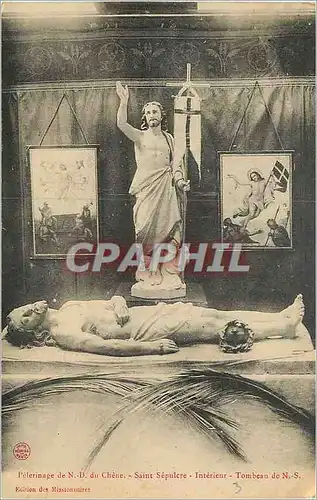Cartes postales Pelerinage de ND du Chene Saint Sepulere Interieur Tombeau de NS