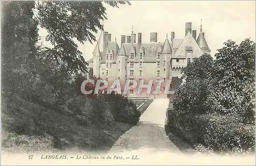 Cartes postales Langeais le Chateau vu du Parc