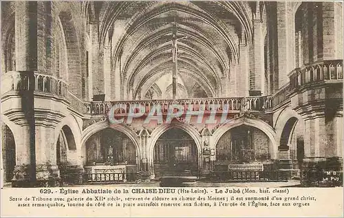 Cartes postales Eglise Abbatiale de la Chaise Dieu (Hte Loire) le Jube