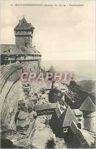 Cartes postales Haut Koenigsbourg (Alsace) alt 757m Fortifications