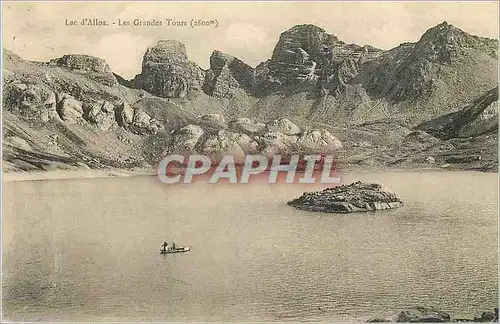 Cartes postales Lac d'Allos les Grandes Tours (2600m)