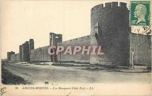 Ansichtskarte AK Aigues Mortes les Remparts (Cote est)