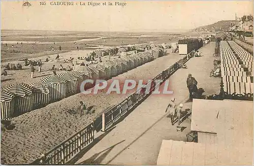 Cartes postales Cabourg la Digue et la Plage