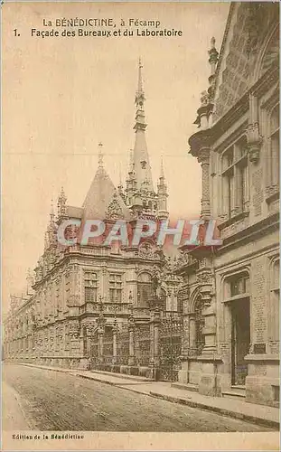 Cartes postales la Benedictine a Fecamp Facade des Bureaux et du Laboratoire