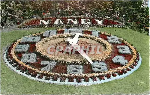 Moderne Karte Nancy l'Horloge Florale a la Pepiniere