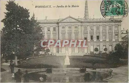 Ansichtskarte AK Bordeaux Jardin de la Mairie