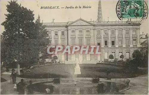 Cartes postales Bordeaux Jardin de la Mairie