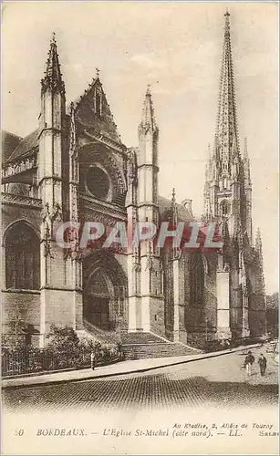 Cartes postales Bordeaux l'Eglise Saint Michel (Cote Nord)