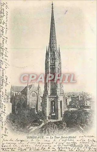 Ansichtskarte AK Bordeaux la Tour Saint Michel (carte 1900)