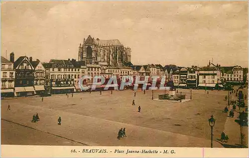 Cartes postales Beauvais Place Jeanne Hachette