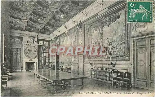 Cartes postales Chateau de Chantilly Galerie des Cerfs