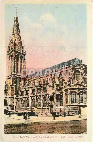 Cartes postales Caen l'Eglise Saint Pierre