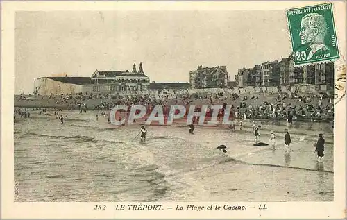 Cartes postales le Treport la Plage et le Casino