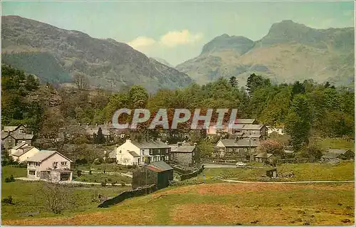 Moderne Karte the English Lakes Elterwater and Langdale Pikes