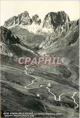 Cartes postales moderne Strada Delle Dolomiti al Passo Pordoi Gruppo Sassolungo