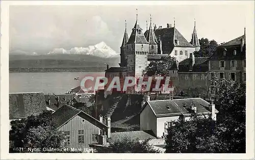 Cartes postales moderne Nyon Chateau et Mont Blanc