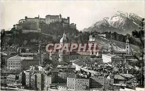 Moderne Karte Salzburg Die Altstadt Gesehen Vom Imberg