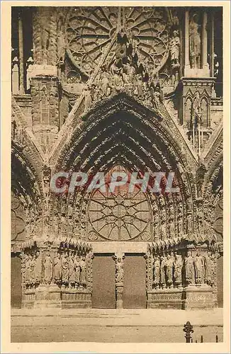 Cartes postales Reims (Marne) la Cathedrale le Portail Principal