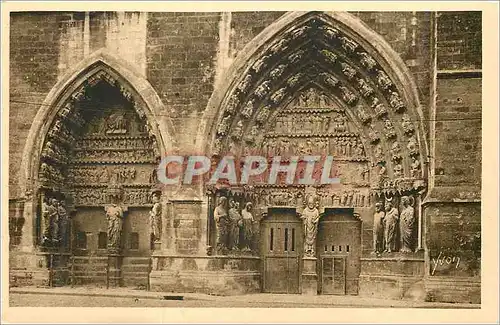 Ansichtskarte AK Reims (Marne) le Portail Nord de la Cathedrale