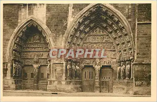 Cartes postales Reims (Marne) le Portail Nord de la Cathedrale