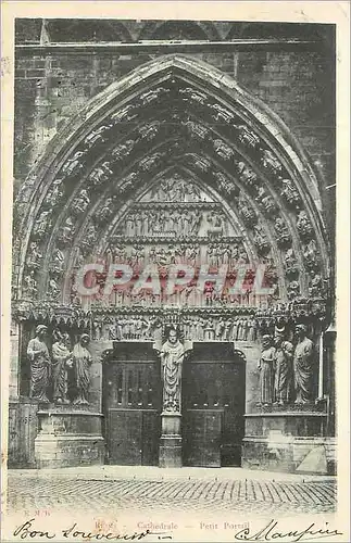 Ansichtskarte AK Reims  Cathedrale Petit Portail