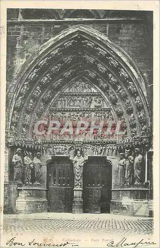 Cartes postales Reims  Cathedrale Petit Portail