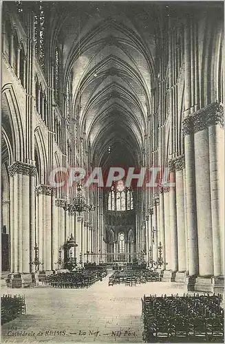 Cartes postales Cathedrale de Reims la Nef