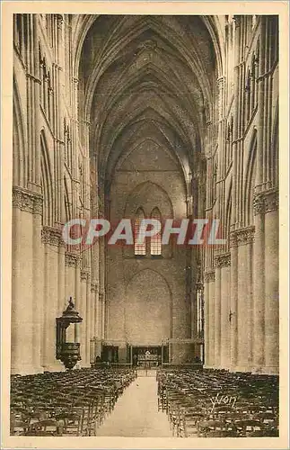 Ansichtskarte AK Reims (Marne) la Cathedrale la Nef le Choeur