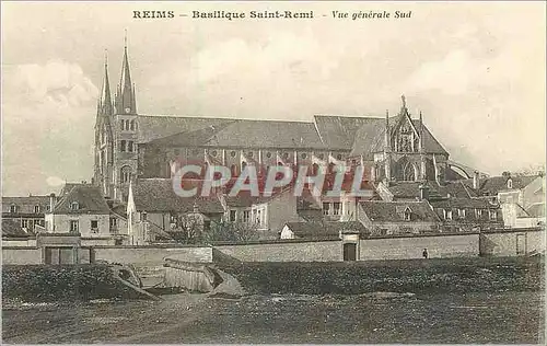 Ansichtskarte AK Reims Basilique Saint Remi Vue Generale Sud