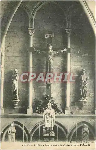 Cartes postales Reims Basilique Saint Remi le Christ Habille