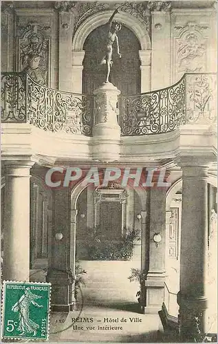 Cartes postales Reims Hotel de Ville une Vue Interieure