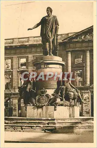 Ansichtskarte AK Reims (Marne) Statue de Louis XV Place Royale