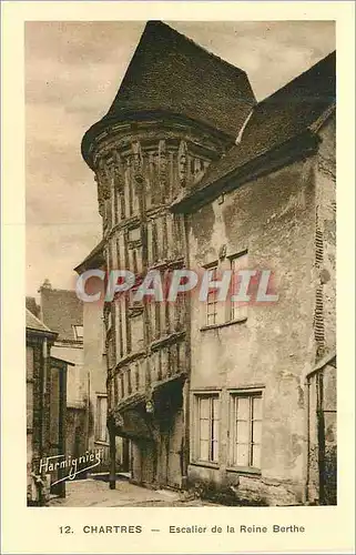 Ansichtskarte AK Chartres Escalier de la Reine Berthe