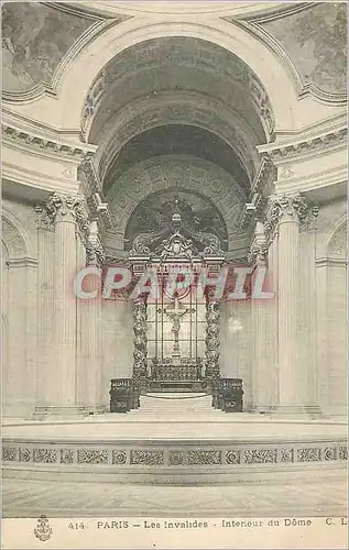 Cartes postales Paris les Invalides Interieur du Dome