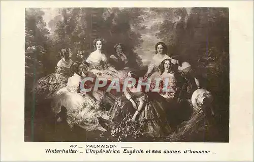 Cartes postales Malmaison  Winterhalter l'Imperatrice Eugenie et ses Dames d'Honneur