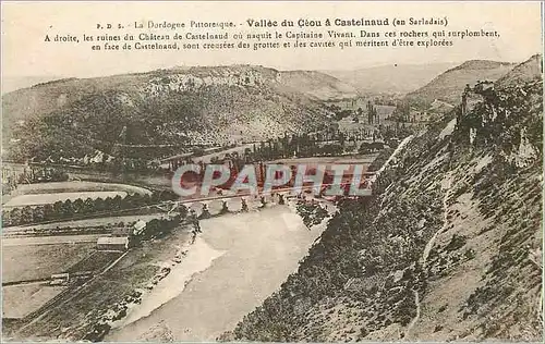 Ansichtskarte AK la Dordogne Pittoresque Vallee du Ceou a Castelnaud (en Sarladais)