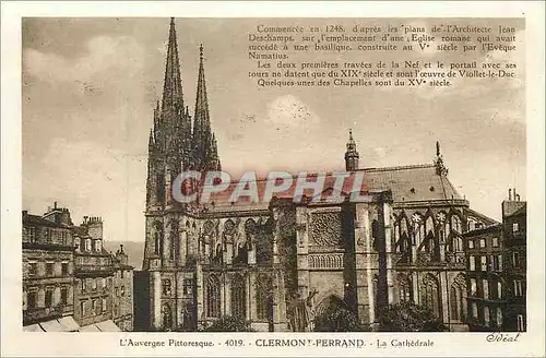 Ansichtskarte AK l'Auvergne Pittoresque Clermont Ferrand la Cathedrale