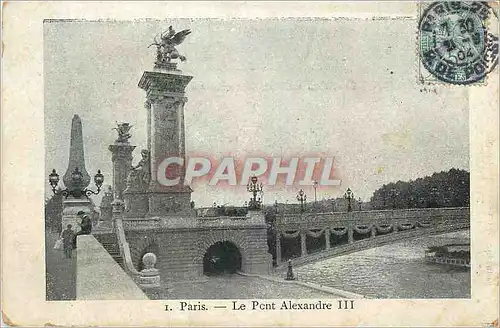 Cartes postales Paris le Pont Alexandre III