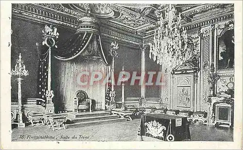 Cartes postales Fontainebleau Salle du Trone