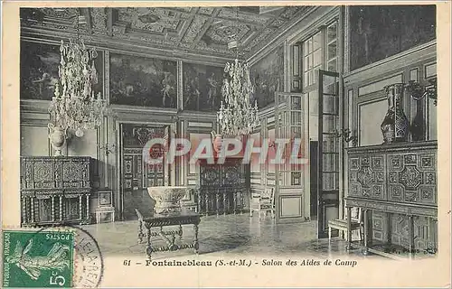 Cartes postales Fontainebleau (Set M) salon des Aides de Camp