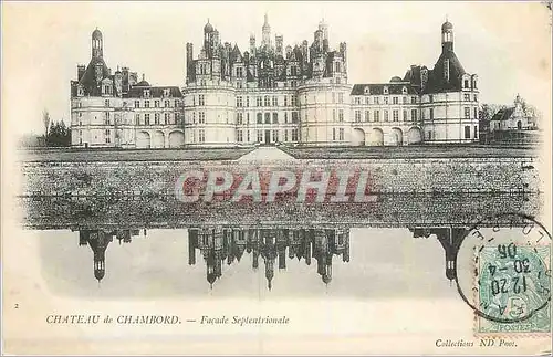 Ansichtskarte AK Chateau de Chambord Facade Septentrionale