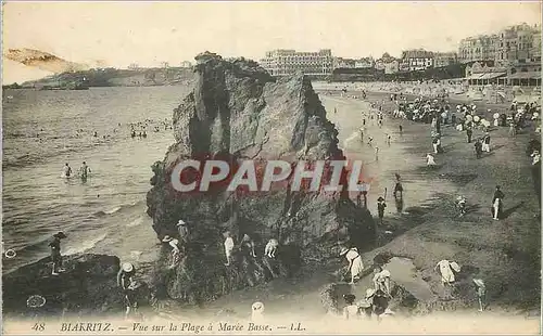 Cartes postales Biarritz  Vue sur la Plage a Maree Basse