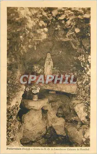 Cartes postales Pellevoisin (Indre) Grotte de ND de Lourdes au Chateau de Montbel