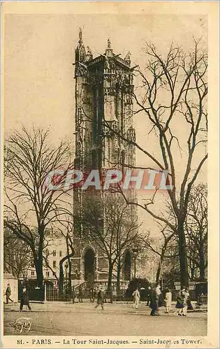 Cartes postales Paris la Tour Saint Jacques