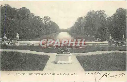 Ansichtskarte AK Chateau de Fontainebleau le Canal