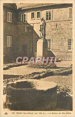 Cartes postales Mont Ste Odile (alt 763m) la Statue de Ste Odile
