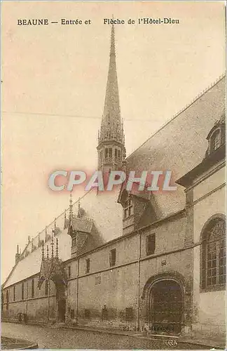 Cartes postales Beaune Entree et Fleche de l'Hotel Dieu