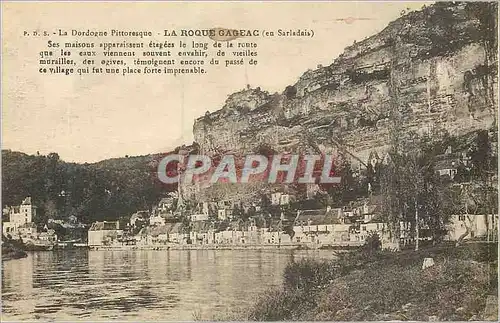 Ansichtskarte AK la Dordogne Pittoresque la Roque Gageac (en sarladais)