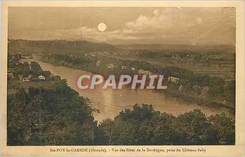 Ansichtskarte AK Ste Foy la Grande (Gironde) Vue des Rives de la Dordogne prise du Chateau Baby